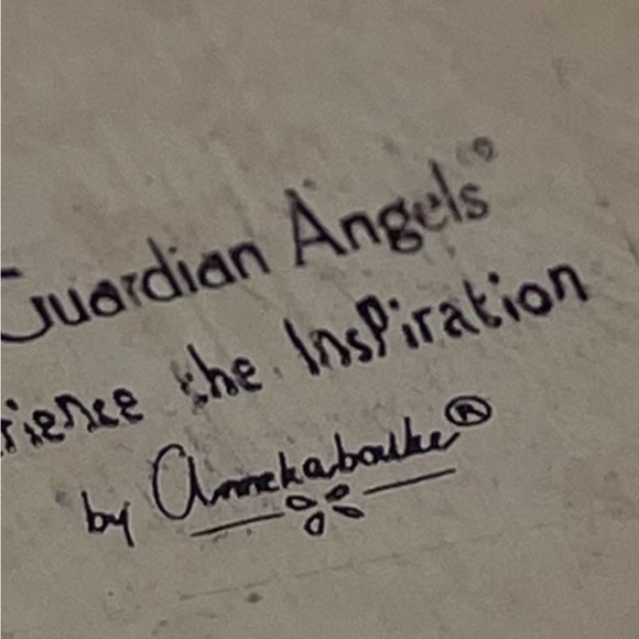 Miniature Sculpture Guardian Angel - Picture 3 of 13